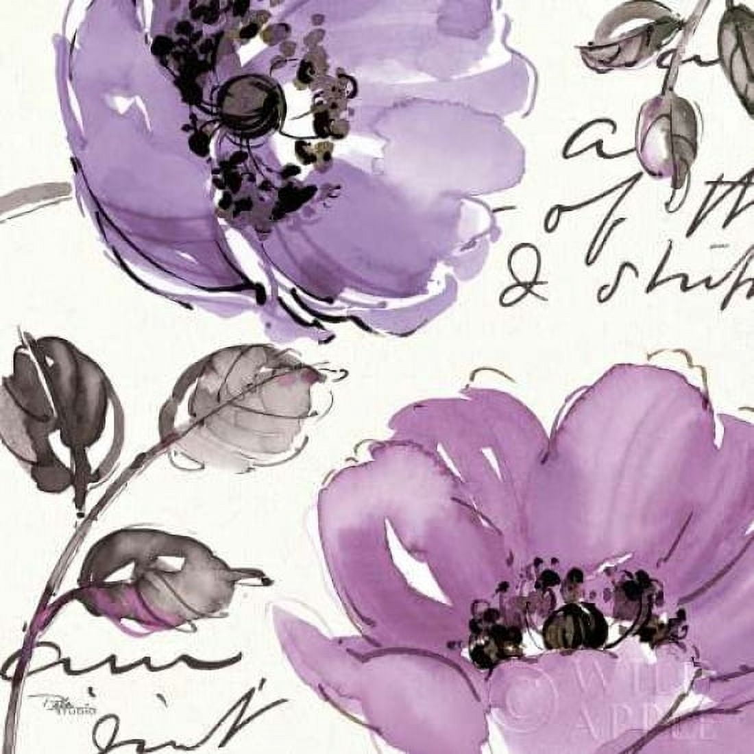 Floral Waltz Plum II Canvas Art - Pela Studio (24 x 24)