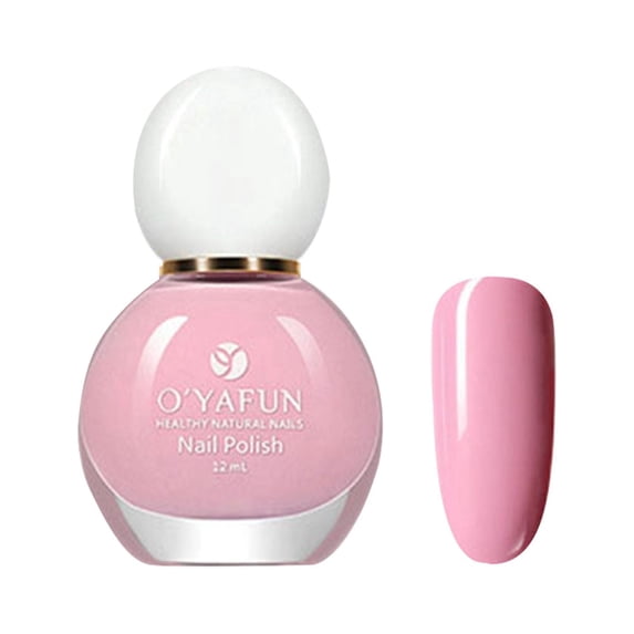 Floral Water-Based Quick-Dry Nail Polish, 12Ml #14 Pink Dress - Eco‑Friendly Water Based Peel off Nail Polish, 12Ml, Nail Polish Easter Mother'S Day Nail Care