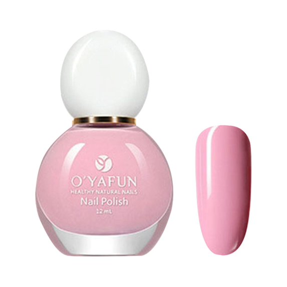 Floral Water-Based Quick-Dry Nail Polish, 12Ml #14 Pink Dress - Eco‑Friendly Water Based Peel off Nail Polish, 12Ml, Nail Polish Easter Mother'S Day Nail Care Makeup Organizers