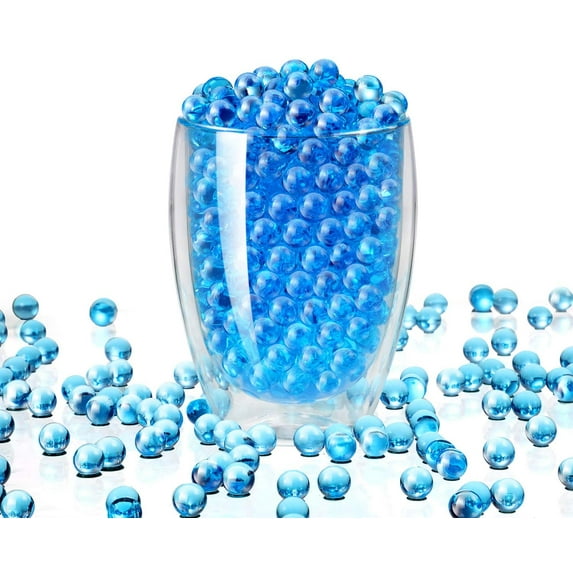 Floral Water Pearls Gel Soil Water Crystal Beads Jelly Water Pearl Vase Filler, 20000 Packs (Blue)