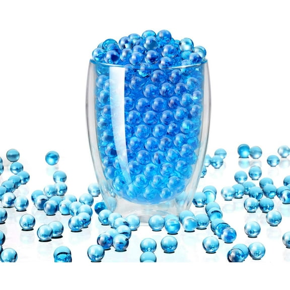 Floral Water Pearls Gel Soil Water Crystal Beads Jelly Water Pearl Vase Filler, 20000 Packs (Blue)