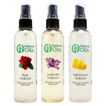 Floral Water Set - Rose, Lavender and Helichrysum Hydrosol - Hydrating skin with All Natural ingredients - GreenHealth
