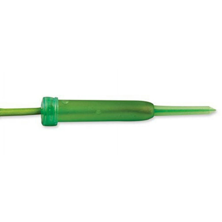 Floral Water Tubes/Vials For Flower Arrangements by Royal Imports, Green -  4.5 (1/2 Opening) - Pointed Style - 100/Pack - w/ Caps