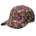 thumbnail image 1 of Floral Watercolor Dad Hat – Artistic Botanical Baseball Cap Featuring Rustic Bloom and Vintage Nature Pattern, Adjustable and Lightweight, 1 of 7