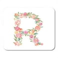 thumbnail image 1 of Floral Watercolor Flower Alphabet Letter R Decorativedropcap Decorativer Mousepad Mouse Pad Mouse Mat 9x10 inch, 1 of 3