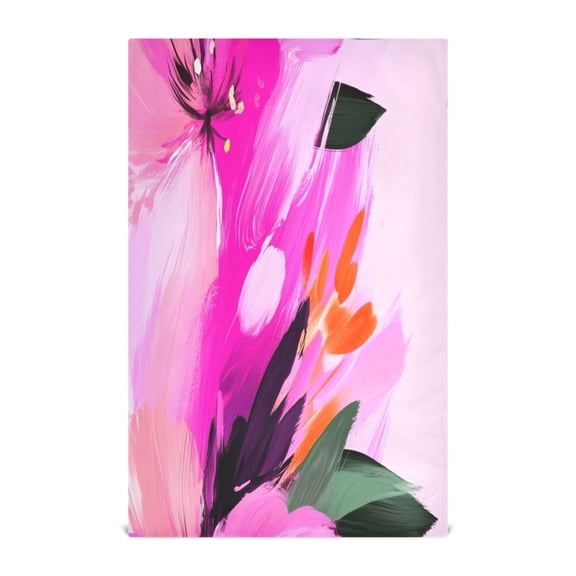 Floral Watercolor Pastel Kitchen Towels Set of 4 Tea Towels for Kitchen Decorative Waffle Dishcloths 28x18in