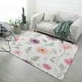 thumbnail image 1 of Floral Watercolor Pattern_1 Soft Comfy Area Rugs Carpet Suitable for Living Room Kitchen Bedroom Laundry Room Home Decorations 63"x 79", 1 of 6