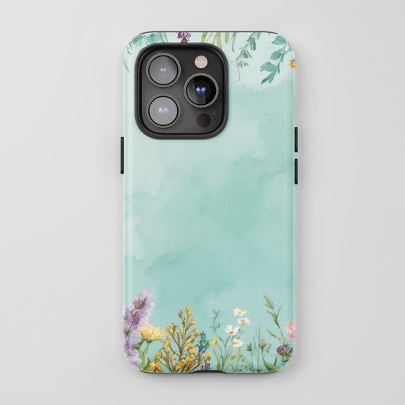 Floral Watercolor iPhone Series Protective Phone Case Nature Art