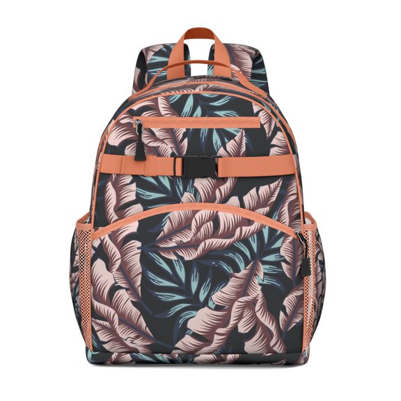 Floral Waterproof Travel Backpack - Adjustable Durable Daypack with Multiple Pockets for Teens & Commuters