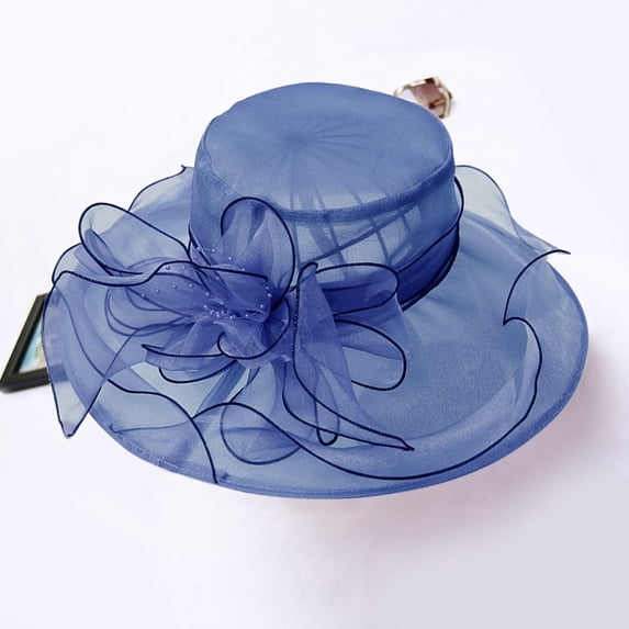 Floral Wide Brim Sun Hat for Women, Lightweight Packable Foldable Summer Beach Hat, One Size, 1 Pack