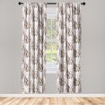 thumbnail image 1 of Floral Window Curtains, Natural Ornament of the World Flowers Spring Season Repeated Pattern, Lightweight Decor 2-Panel Set with Rod Pocket, Pair of - 28"x95", Pale Mauve Reseda Green, by Ambesonne, 1 of 3