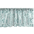 thumbnail image 1 of Floral Window Valance, Blossoming Eucalyptus Leaves in Monochrome Style Garden Art, Curtain Valance for Kitchen Bedroom Decor with Rod Pocket, 54" X 18", Cadet Blue Cadet Blue, by Ambesonne, 1 of 2