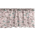 thumbnail image 1 of Floral Window Valance, Exotic Colorful Flowers in Repetitive Style on Rose Background with White Stripes, Curtain Valance for Kitchen Bedroom Decor with Rod Pocket, 54" X 18", Multicolor, by Ambesonne, 1 of 3