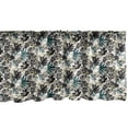 thumbnail image 1 of Floral Window Valance, Exotic Leaves Foliage of Jungle Petals Woodland Branches Pattern, Curtain Valance for Kitchen Bedroom with Rod Pocket, 54" X 18", Teal Olive Green and Black, by Ambesonne, 1 of 2
