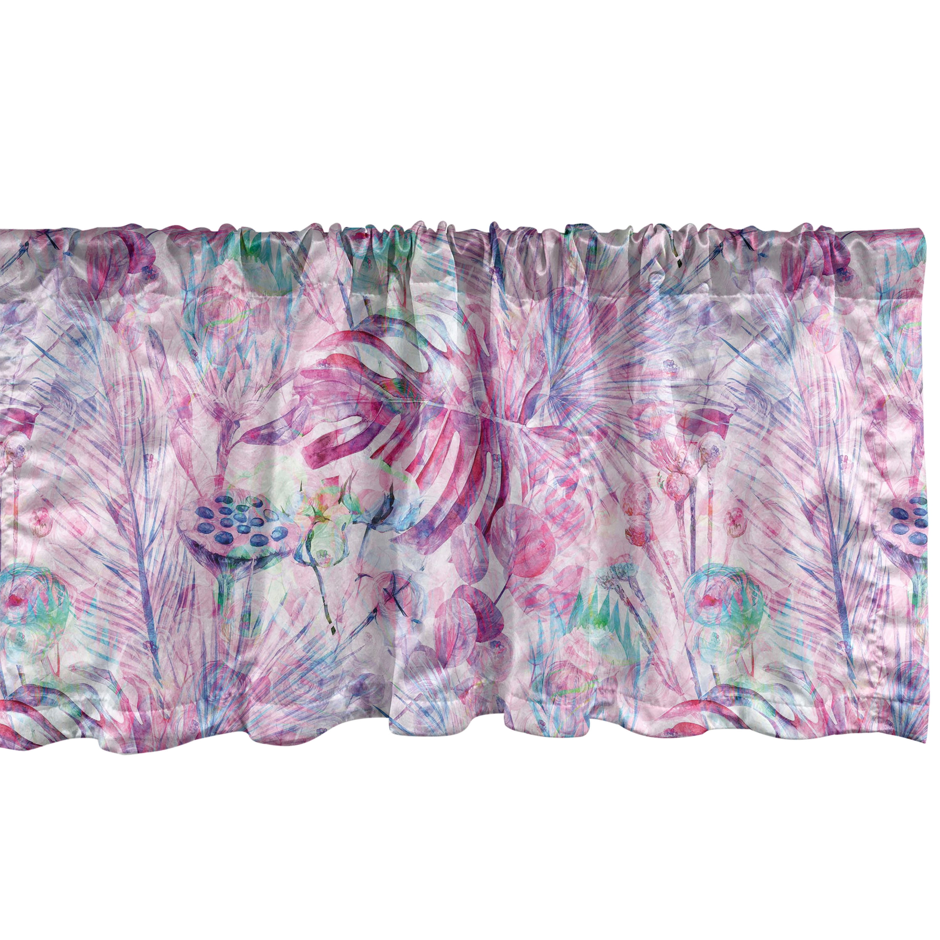 Floral Window Valance, Fantasy Art Garden Digital Jumble Ornament ...
