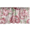 thumbnail image 1 of Floral Window Valance, Flourishing Ornament of Peony Flowers Romantic Soft Colors Print, Curtain Valance for Kitchen Bedroom with Rod Pocket, 54" X 18", Pastel Pink and Pale Green, by Ambesonne, 1 of 2