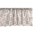 thumbnail image 1 of Floral Window Valance, Ornamental Print of Flowers Assembled Garden Artwork Foliage Pastel Tones, Curtain Valance for Kitchen Bedroom Decor with Rod Pocket, 54" X 18", Coconut Multicolor, by Ambesonne, 1 of 3