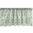 thumbnail image 1 of Ambesonne Floral Valance Pack of 2, Flower and Leaf Motifs, 54"X12", Cream and Multicolor, 1 of 4