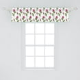 thumbnail image 1 of Floral Window Valance Pack of 2, Hand Drawn Inspired Roses in Spring Tones Illustration on Plain Background, Rod Pocket Curtain Valances Kitchen Bedroom, 2 Sizes, Pink Pistachio Green, by Ambesonne, 1 of 1