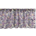 thumbnail image 1 of Ambesonne Floral Valance Pack of 2, Vintage Design Violet Flower, 54"X12", Multicolor, 1 of 4