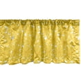 thumbnail image 1 of Floral Window Valance Pack of 2, Pattern of Ornamental Summer Daisies Top View Vibrant Sunny Tone, Rod Pocket Curtain Valances for Kitchen Bedroom, 54" X 18", Yellow Yellow, by Ambesonne, 1 of 4