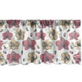 thumbnail image 1 of Floral Window Valance, Pastel Style Graphic Image Illustration of Detailed Orchid Flowers and Buds, Curtain Valance for Kitchen Bedroom Decor with Rod Pocket, 54" X 18", Multicolor, by Ambesonne, 1 of 3