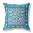 thumbnail image 1 of Floral Windows Throw Pillow in Blue and Pink 20x20, 1 of 9