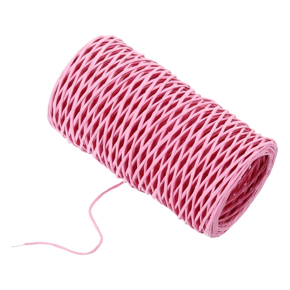 Uxcell Floral Wire Vine Bind Wire Craft Wrapping Metal Wire Pink 0.04" x 164ft