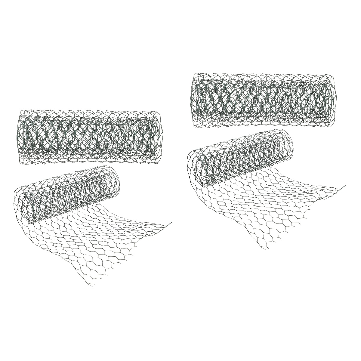 Floral Wire Netting Supply for Chicken Coop 2 Rolls Flower Arrangement