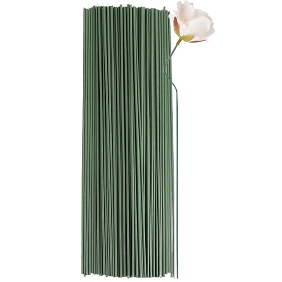 Floral Wire Stems, Flower Wire Stems Floral Bouquet Craft Florist Decorative for Flower Stub Handmade DIY