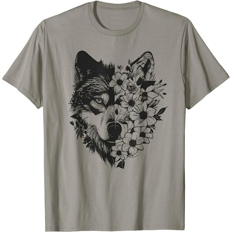 Wolf t top shirt walmart