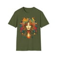 thumbnail image 1 of Floral Woman Unisex T-Shirt Boho Hippie Festival  Inspired, 1 of 3