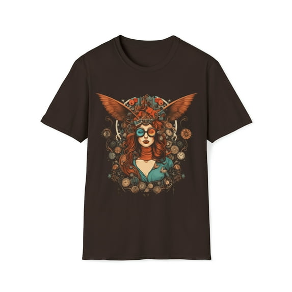 Floral Woman Unisex T-Shirt Boho Hippie Festival Wings Inspired