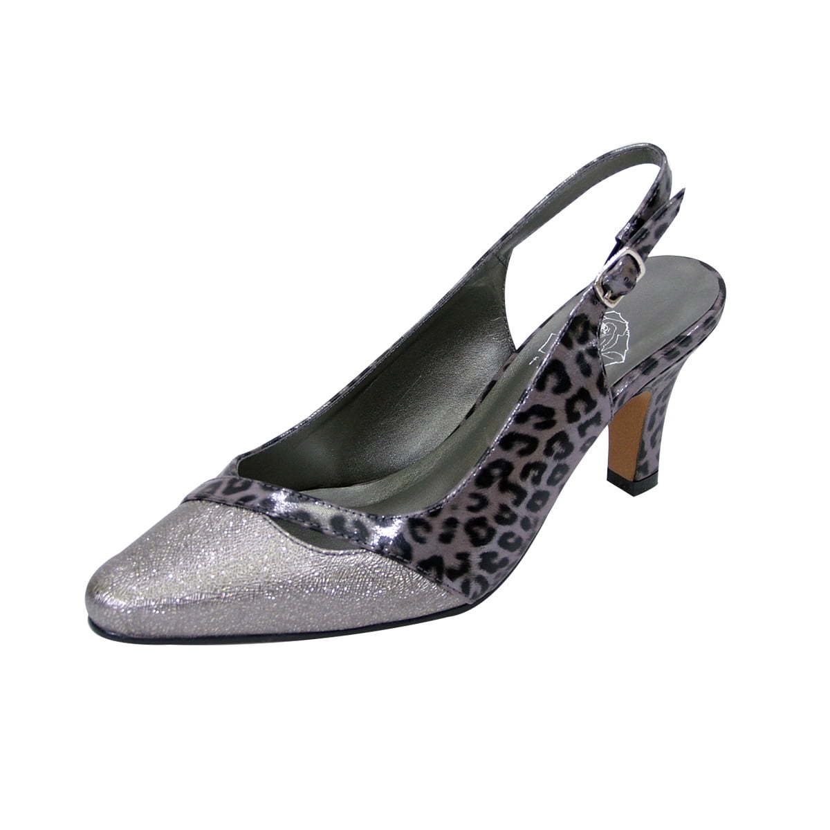 Floral Women's Anna Extra Wide Width Leopard Print Slingback