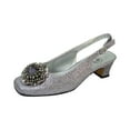 thumbnail image 1 of Floral Women's Dara Extra Wide Width Flower Bow Glitter Slingback, 1 of 6