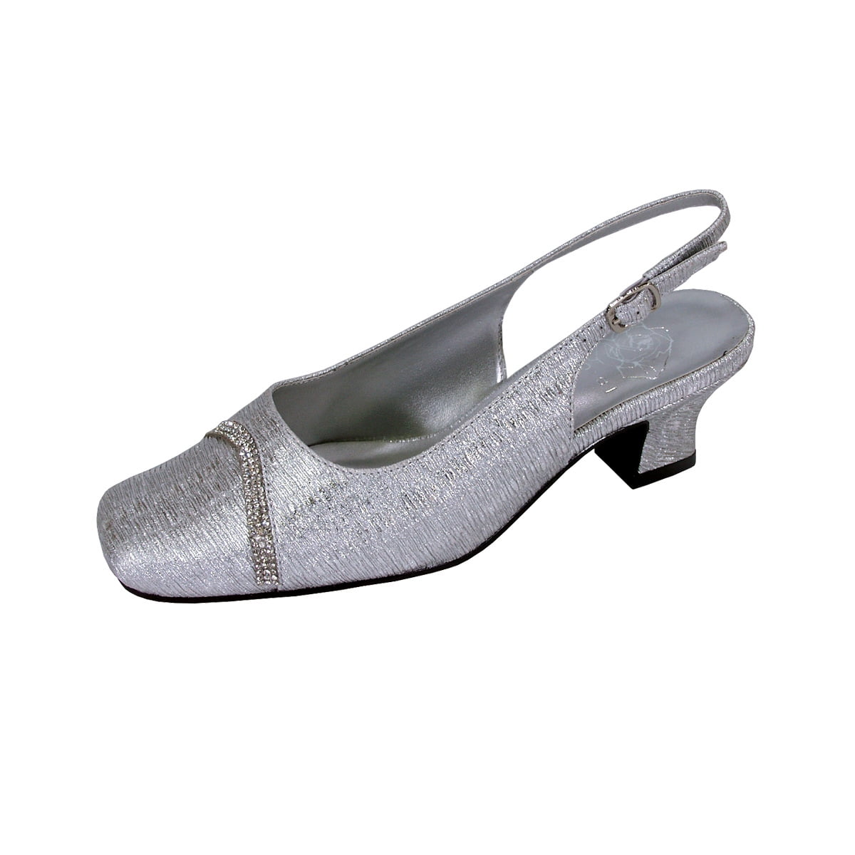 Floral Women's Lena Extra Wide Width Low Heel Slingback