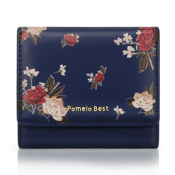 Floral Women’s Small Wallet with Coin Pouch and Multiple Card Slots