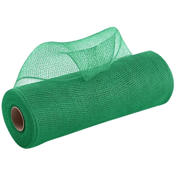 Floral Wrapping Mesh, Xmas Green Floral Mesh, Wedding Decoration Mesh, Party Craft Mesh, Gift Wrapping Mesh - 10.5 Inch (26Cm) X 10 Yards, Flexible & Durable Floral Wrapping Mesh,