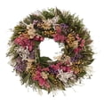 thumbnail image 1 of Floral Wreath 19 Inch - All Natural Botanical Sage Wreath for Front Door - Preserved Floral Wall Decor - Handmade Farmhouse Wreath for Wedding & Home Décor, 1 of 5