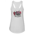 thumbnail image 1 of Floral Wreath Pug Tank Women -Image by Shutterstock, Female x-Small, 1 of 4