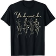 thumbnail image 1 of Floral YAHWEH T-Shirt for Christian Faith, Stylish and Inspirational Design, 1 of 5