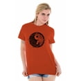thumbnail image 1 of Floral Yin Yang Symbolic Spiritual Women's Plus Size Graphic Tee Brisco Brands 2X, 1 of 4