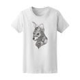 thumbnail image 1 of Floral Zen Doodle Cute Kangaroo T-Shirt Women -Image by Shutterstock, Female Large, 1 of 2