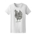 thumbnail image 1 of Floral Zen Doodle Hen Chicken T-Shirt Women -Image by Shutterstock, Female Large, 1 of 2