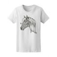 thumbnail image 1 of Floral Zen Doodle Horse T-Shirt Women -Image by Shutterstock, Female Small, 1 of 2