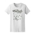 thumbnail image 1 of Floral Zen Doodle Moon Stars T-Shirt Women -Image by Shutterstock, Female Medium, 1 of 2