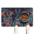 thumbnail image 1 of Floral and Bee Dog Mat - Botanical Garden Theme, Non-Slip Absorbent Pet Bowl Placemat, 1 of 5