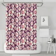 thumbnail image 1 of Floral and Botanical Pattern Shower Curtain 72x72, Artistic Country Garden Style on Durable Polyester, 1 of 5