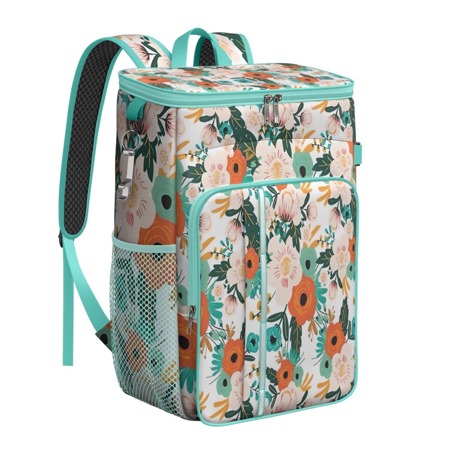 MaCher Green Paisley self-storing Daypack The Heritage Daypack | Green Merch Studio main image 2