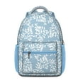 thumbnail image 1 of Floral and Hummingbird Illustration School Backpack - Breathable Ergonomic Backpack, 1 of 6